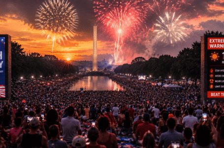 July 4 2026 travel warning heat dome wildfires